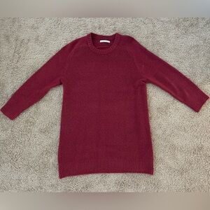 ♥️Abercrombie & Fitch Rich Burgundy Sweater Dress